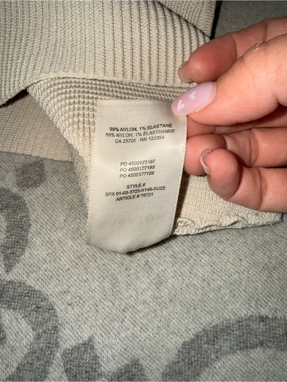 Babaton Cream Sculpt Knit Ribbed Knit Top, One Shoulder - Picture 7 of 8